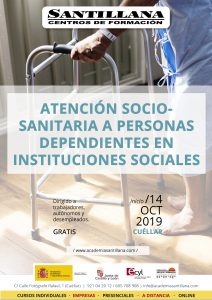 Atención Sociosanitaria a Personas Dependientes en Instituciones Sociales en Cuéllar @ Santillana Centros de Formación Cuéllar